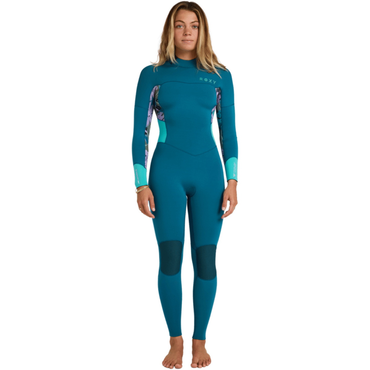 2026 Roxy Womens Swell Natural 4/3mm Back Zip Wetsuit 26BW213512 - Golden Gal